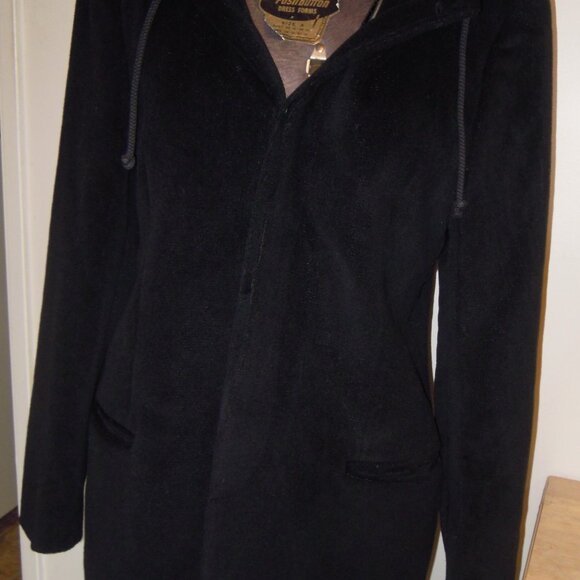 Emporio Giorgio Armani Vintage Black Blazer Jacket Hoodie Unisex Italy Sz 48 - Picture 2 of 11